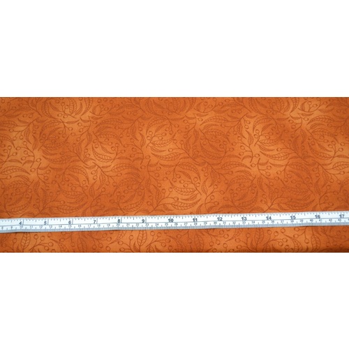 Gumnut Cotton Fabric, AYER ROCK ORANGE, 110cm Wide,  Per Metre