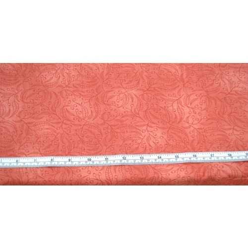 Gumnut Cotton Fabric, SIMPSON DESERT RUST, 110cm 88cm REMNANT