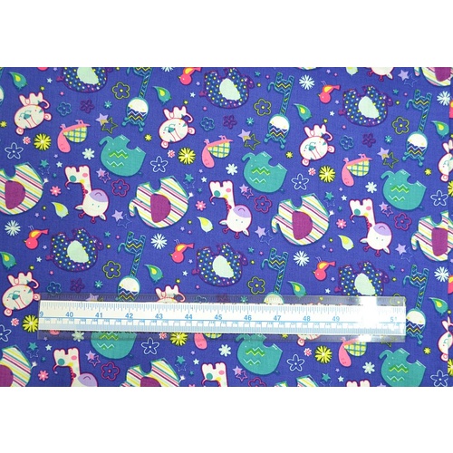 Safari Baby Indigo Blue Per Metre