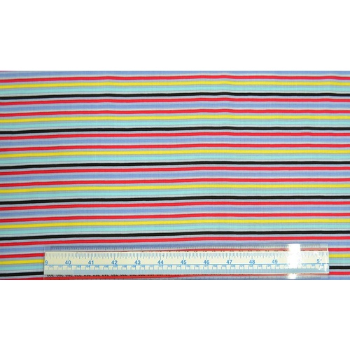 Sew Easy Kids Rescue Stripe Multi 137cm Wide Cotton Fabric