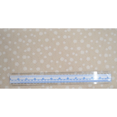 Sew Easy Daisy Dot Tea Dye 110cm Wide Cotton Fabric