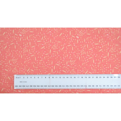 Little Critters Per Metre, 110cm Wide, PINK on CORAL, GL6951.07