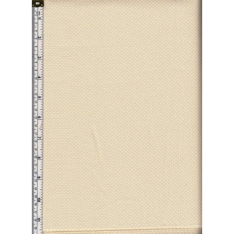Sew Easy Cotton Fabric, Micro Dots CREAM, 110cm Wide, per Metre