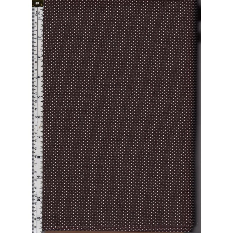 Sew Easy Cotton Fabric, Micro Dots BROWN, 110cm Wide, per Metre