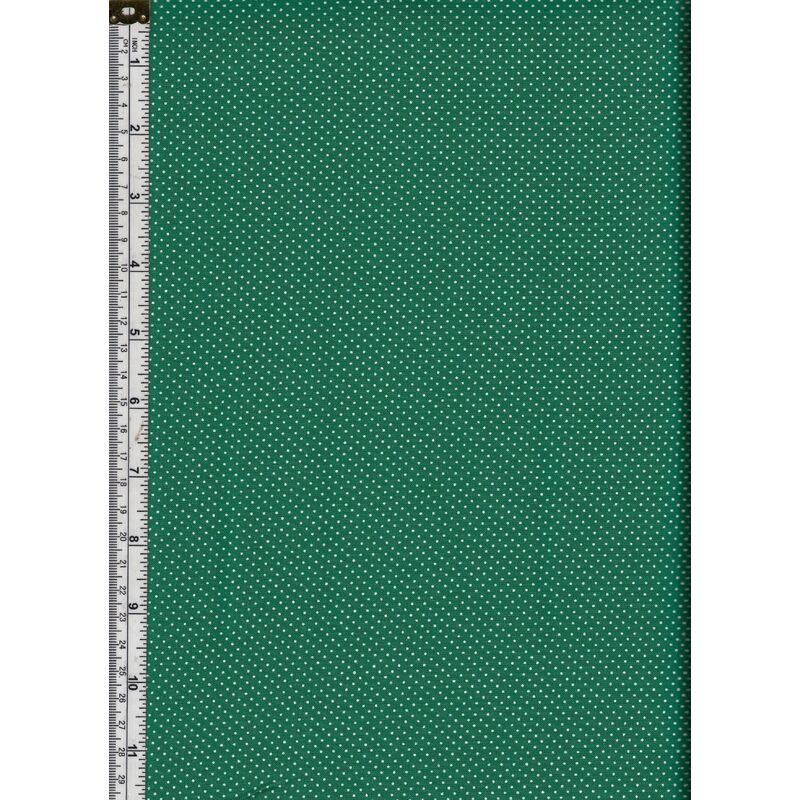 Sew Easy Micro Dots XMAS EMERALD 110cm Wide Cotton Fabric