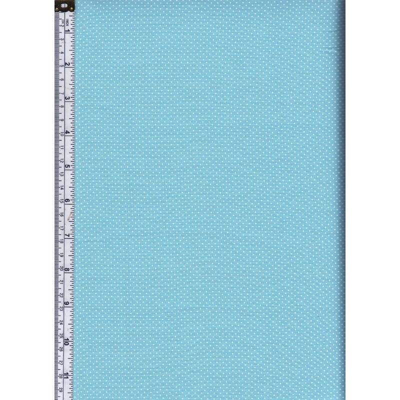 Sew Easy Cotton Fabric, Micro Dots LIGHT BLUE, 110cm Wide
