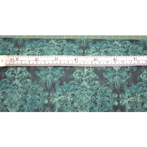 Mika High Tea Dartmouth Green Cotton Fabric, 110cm Wide "Made in Japan"