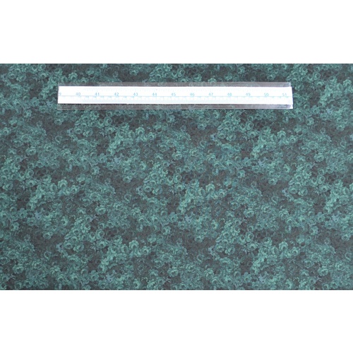 Mika Soft Floral Bottle Green Cotton Fabric, 110cm Wide "Made in Japan"