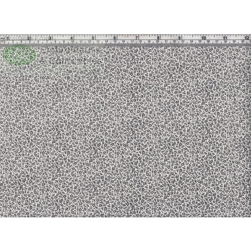 Black On White #9343.01, 110cm Wide  x 1.36m REMNANT, 100% Cotton