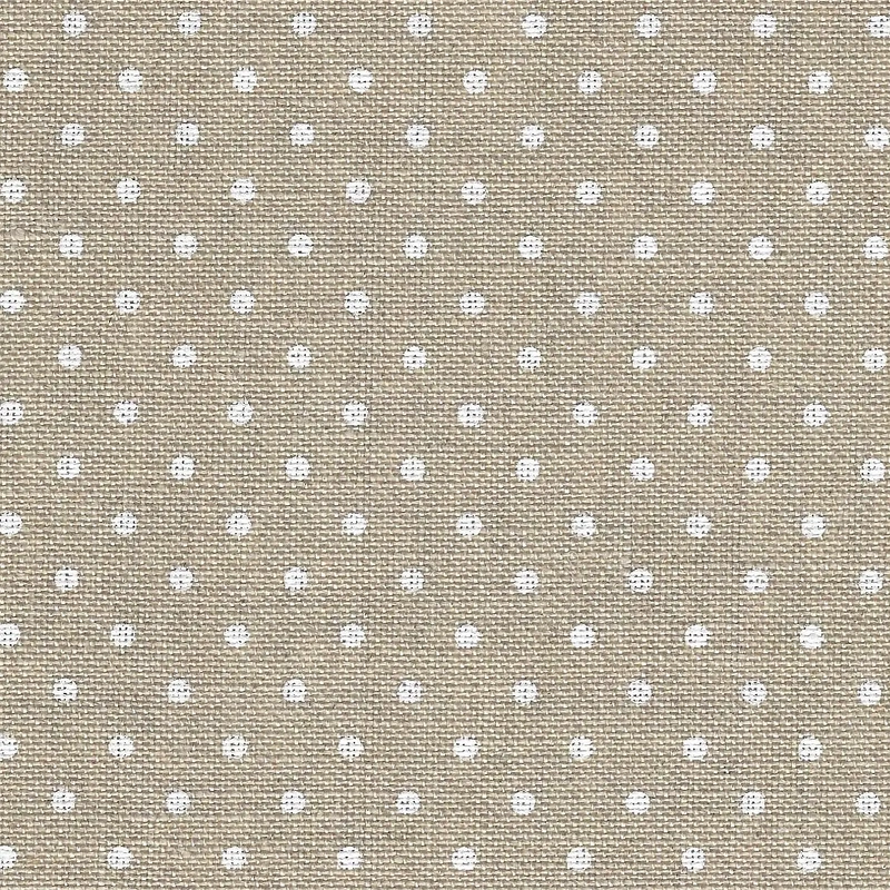 Belfast 32 Count NATURAL WHITE DOTS, 140cm Wide Evenweave Linen, Zweigart 3609.5379