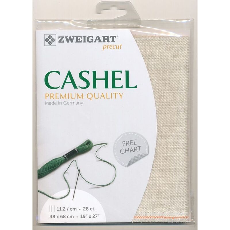 Zweigart Cashel 3281.52 FLAX 28Ct/11.2St Precut 48x68cm Linen