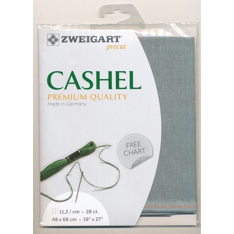 Zweigart Cashel 3281.778 SMOKEY PEARL 28Ct/11.2St Precut 48x68cm Linen