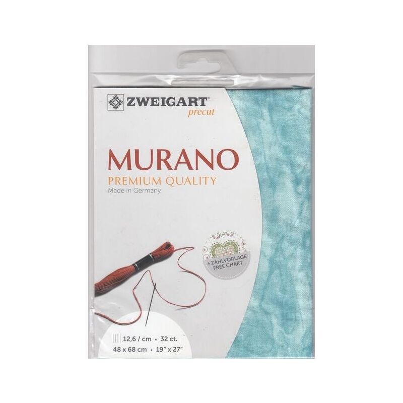 Murano Evenweave 32ct VINTAGE BLUE Precut 48x68cm 3984.5439