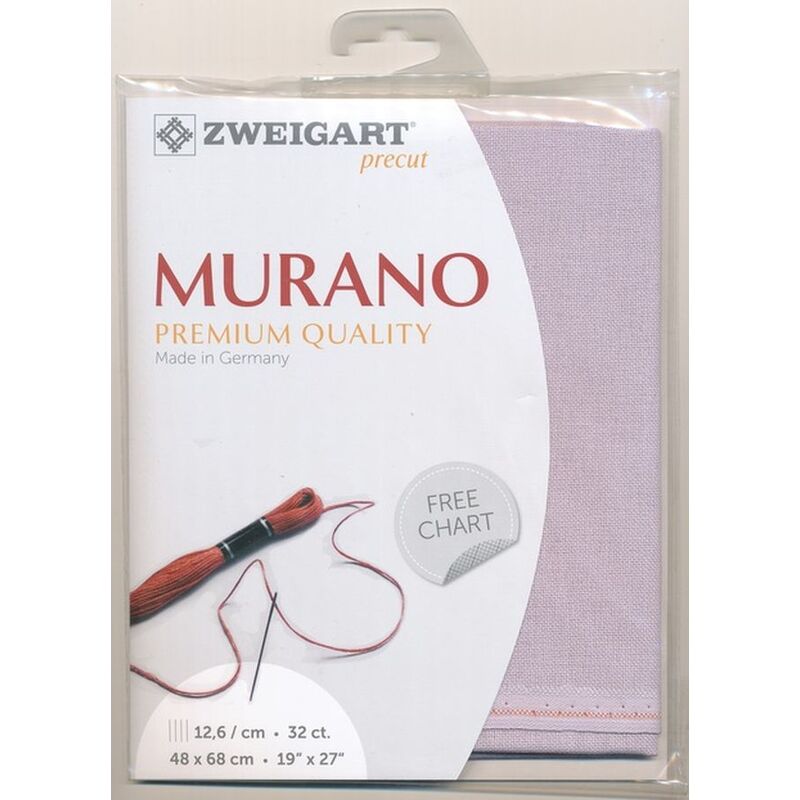 Zweigart Precut Murano Evenweave #3984, 32Ct/12.6St 48x68cm Purple