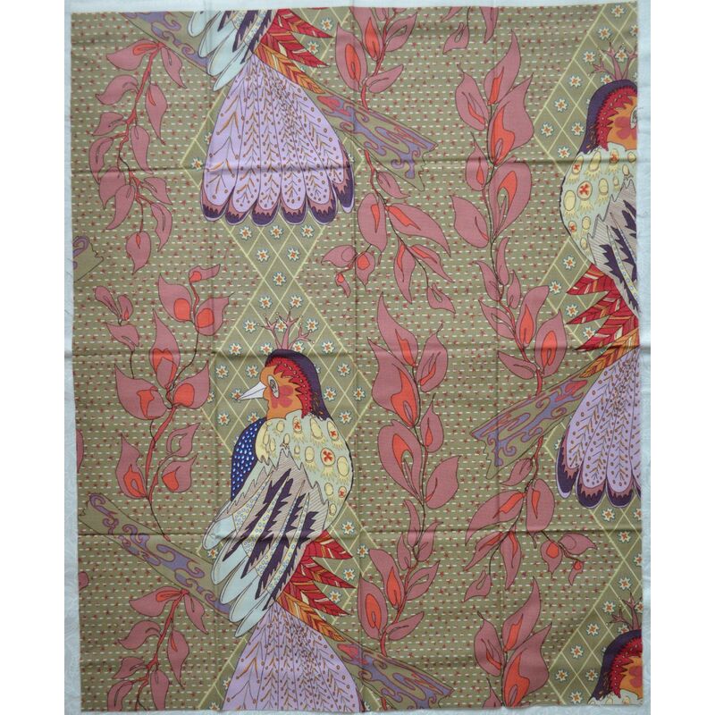 Leutenegger Fat Quarter HC1021, 46 x 55cm, 100% Cotton Bird, Pre-Cut