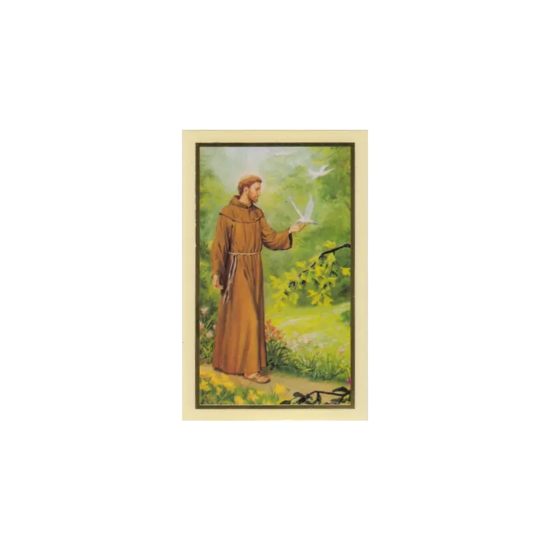 Prayer For Peace, Laminated Prayer Card, 110 x 70mm, Holy Card