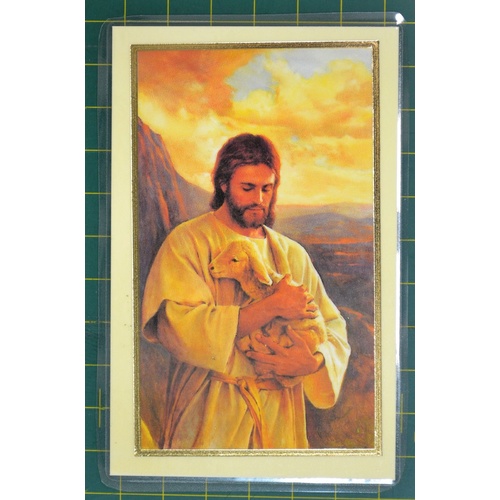 Psalm 23 - The Good Shephard Laminated Prayer Card, 110 x 70mm
