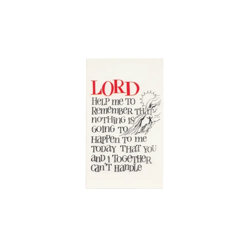 Laminated Holy Card, Lord Help Me, 110 x 65mm