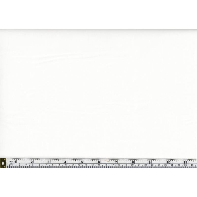 WHITE Quilters Deluxe 100% Cotton Fabric 110cm Wide