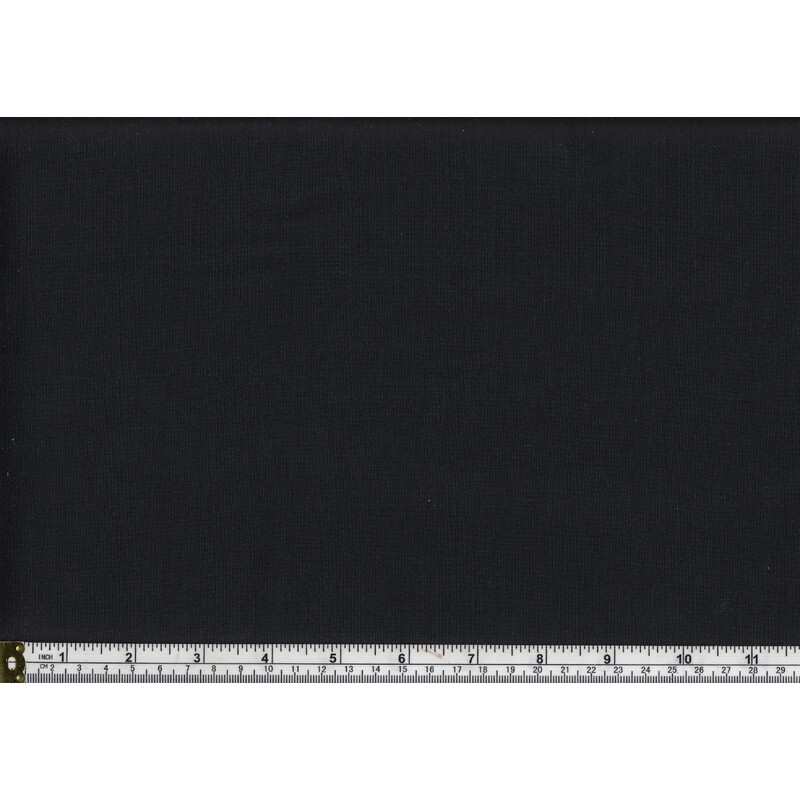 BLACK Quilters Deluxe Cotton Fabric 110cm Wide