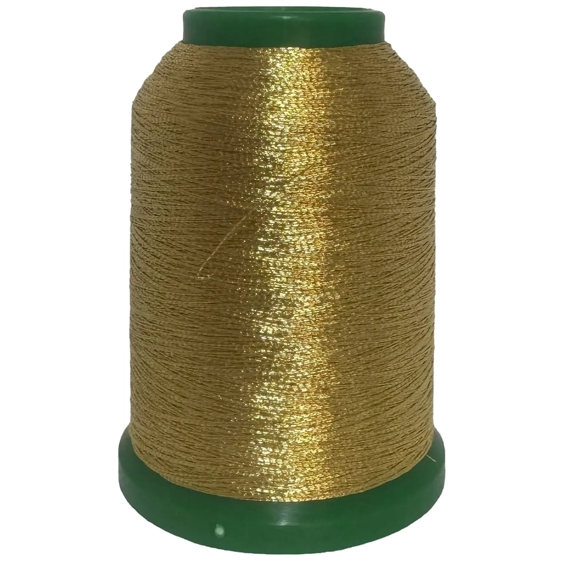 Amann Isamet 0493 GOLD Metallic Embroidery Thread, 1000m Cone