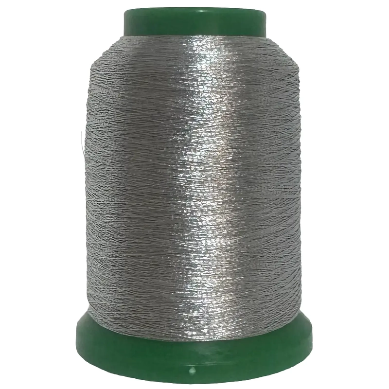 Amann Isamet 0511 SILVER Metallic Embroidery Thread, 1000m Cone