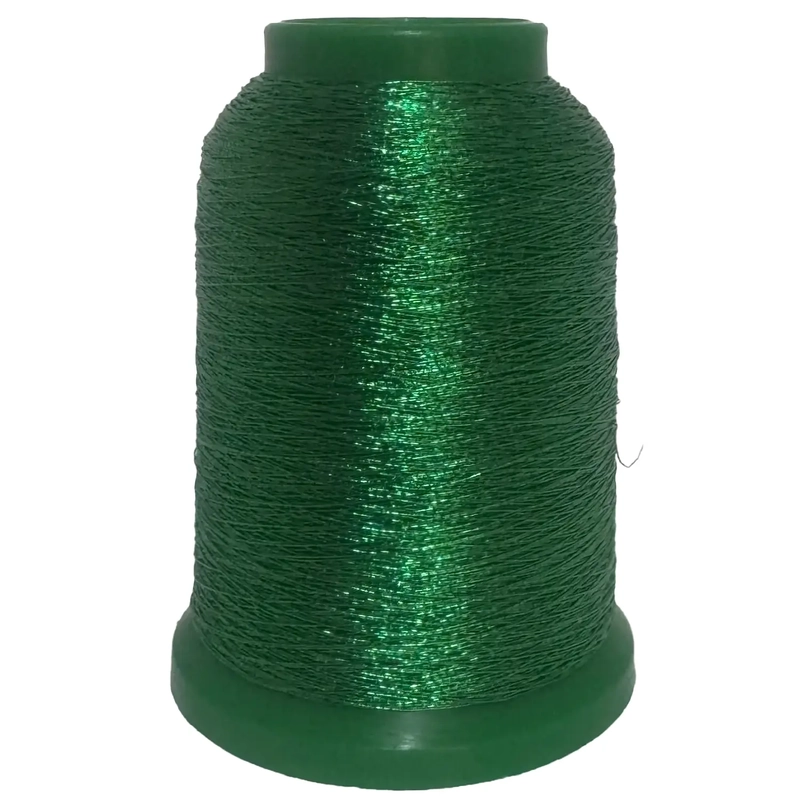 Amann Isamet 5515 GREEN Metallic Embroidery Thread, 1000m Cone