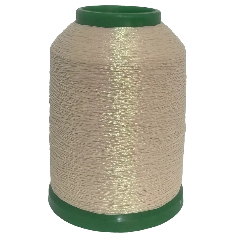 Amann Isamet 9941 IVORY ROSE Metallic Embroidery Thread, 1000m Cone