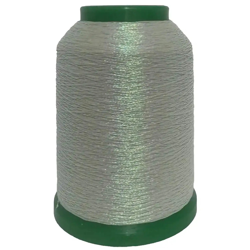 Amann Isamet 9942 PASTEL LIGHT GREEN Metallic Embroidery Thread, 1000m Cone