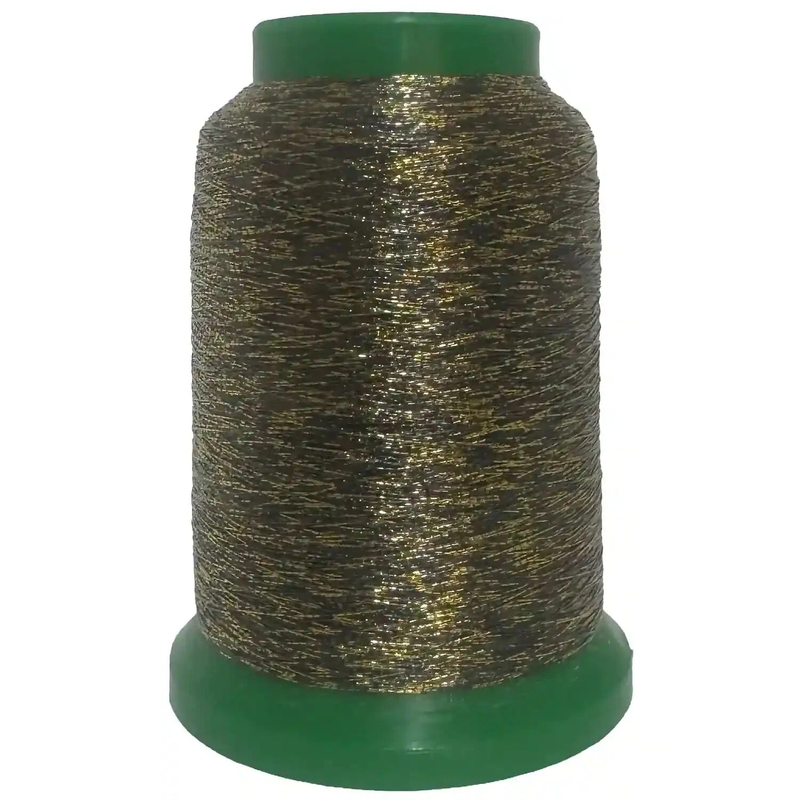 Amann Isamet 9961 GOLD DARK BLUE Metallic Embroidery Thread, 1000m Cone