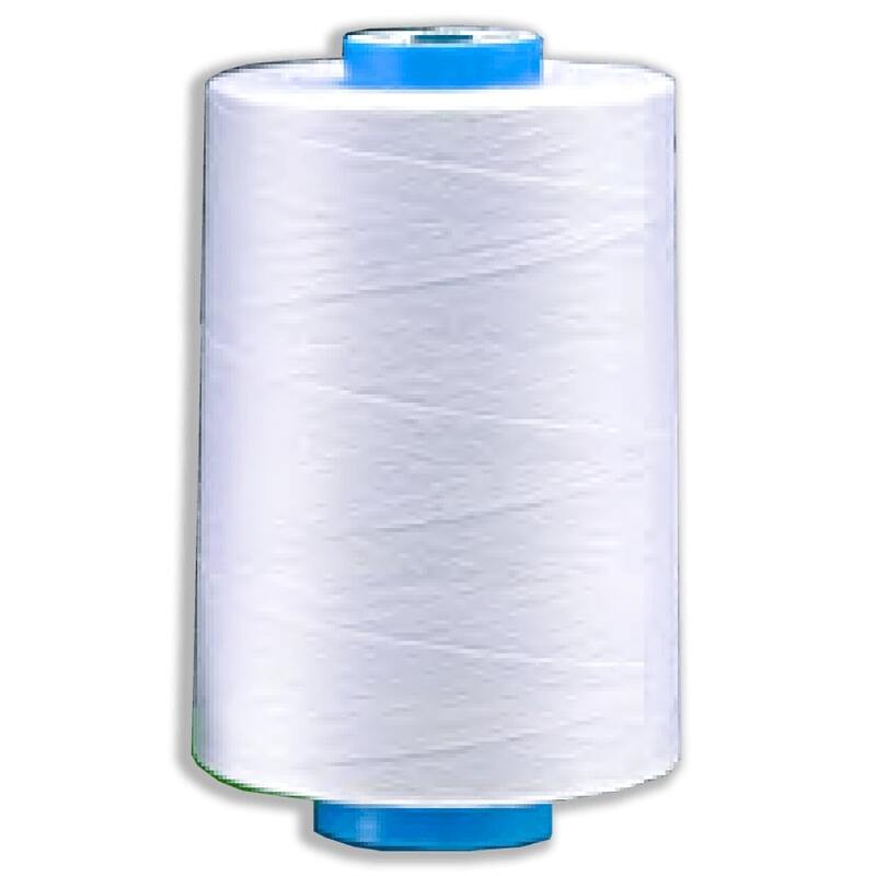 Amann Isa Bobbinfil 150, White, 10,000m Cone, 100% Polyester