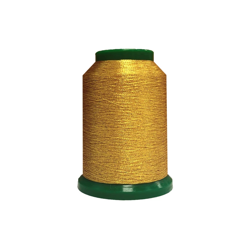 Amann Isamet 0491 Metallic Yellow Gold Metallic Thread, 5000m Cone