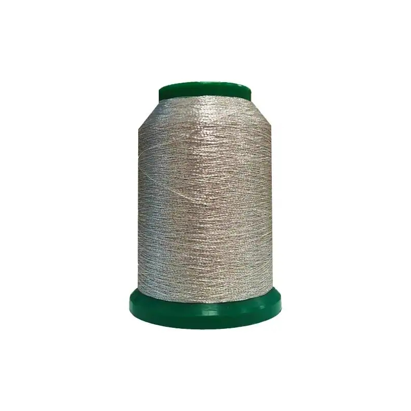 Amann Isamet 0501 Metallic Pale Silver Metallic Thread, 5000m Cone