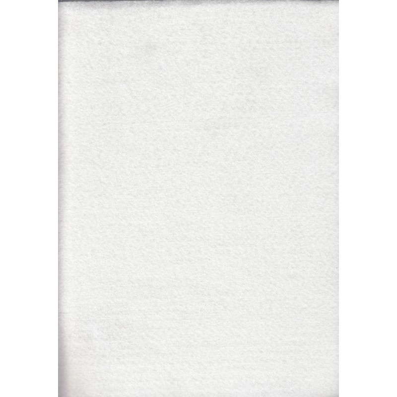 Acrylic Felt Rectangles (Squares), Approximately 30 x 25cm, WHITE 10 Pack