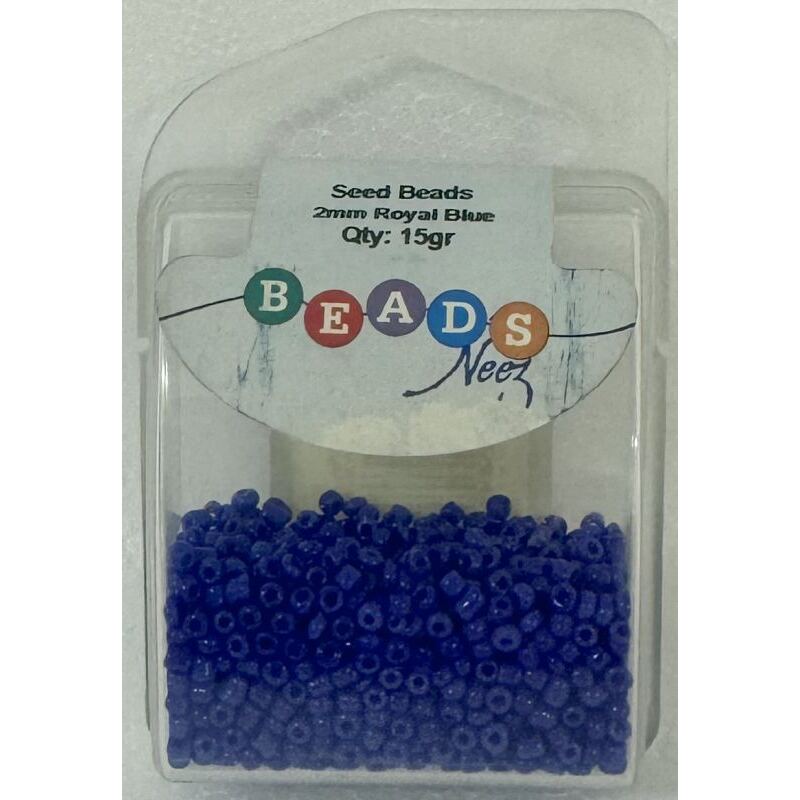 Beads Neez Seed Beads 2mm 15g Royal Blue