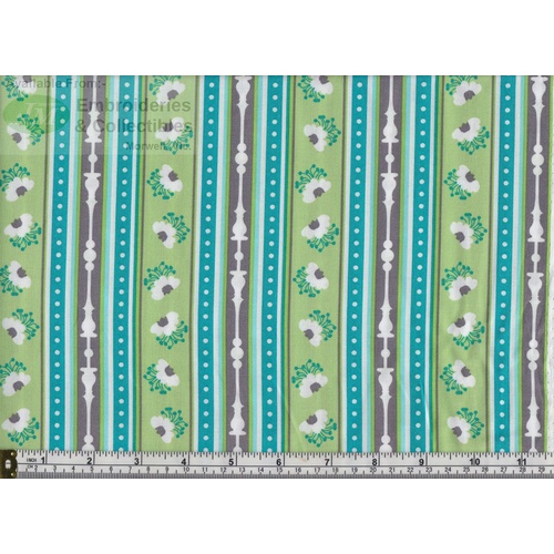 Violet Peacock Lane, 112cm Wide per Metre