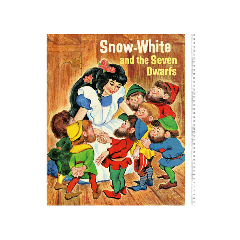 Story Time Vintage Disney Snow White & Seven Dwarfs PANEL, Quilting Fabric