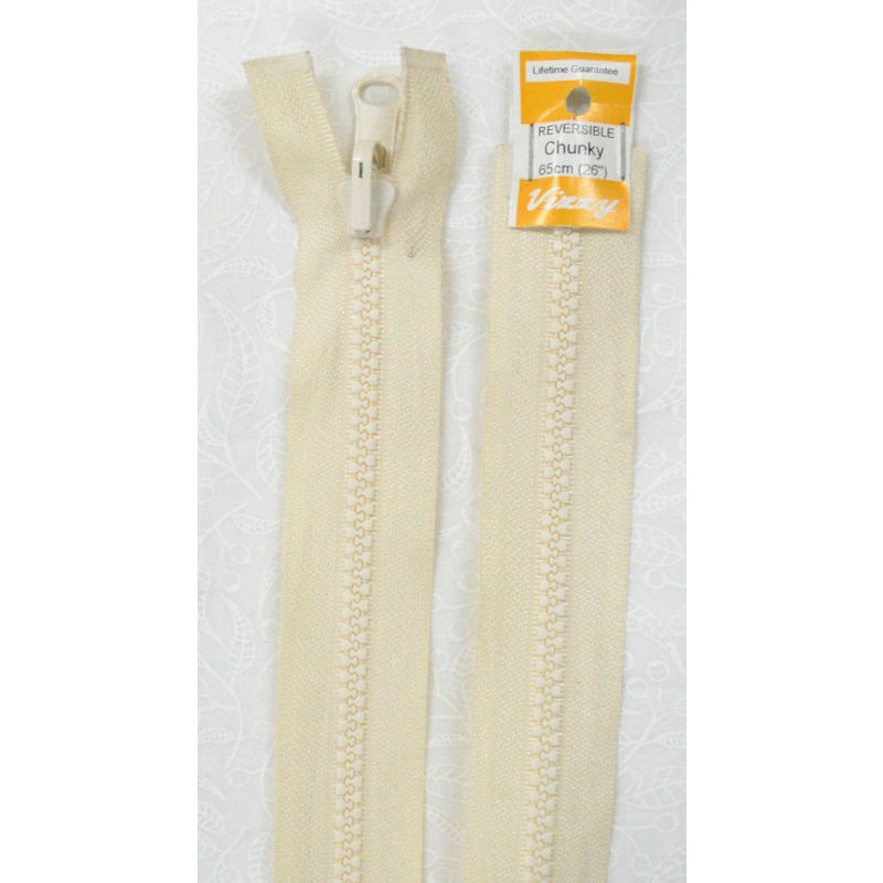 Vizzy Zip Chunky Reversible 65cm (26") Colour #04 CALICO