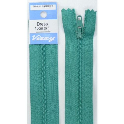 Vizzy Dress Zip, 15cm Colour 112 SEA MIST