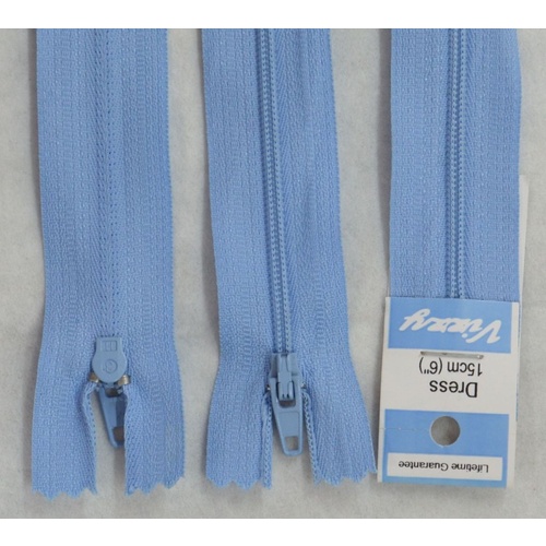 Vizzy Dress Zip, 15cm Colour 88 MID BLUE