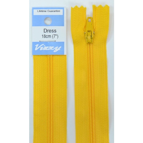 Vizzy Dress Zip, 18cm Colour 19 WA GOLD