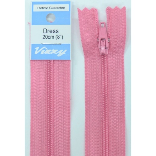 Vizzy Dress Zip, 20cm Colour 27 DUSTY PINK