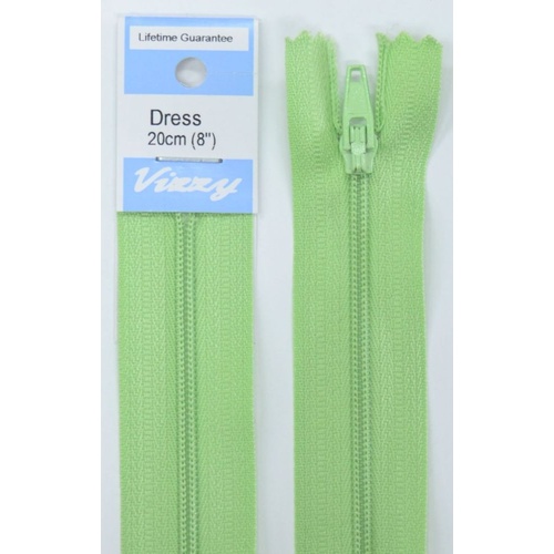 Vizzy Dress Zip, 20cm Colour 41 NIL GREEN