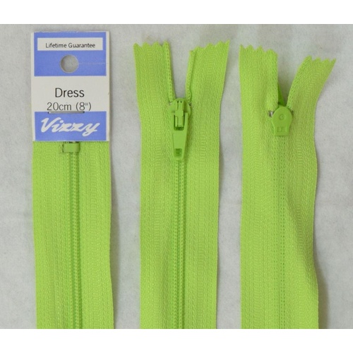 Vizzy Dress Zip, 20cm Colour 98 WILLOW