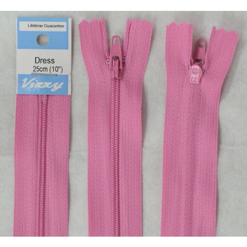 Vizzy Dress Zip, 25cm Colour 28 LOLLY PINK