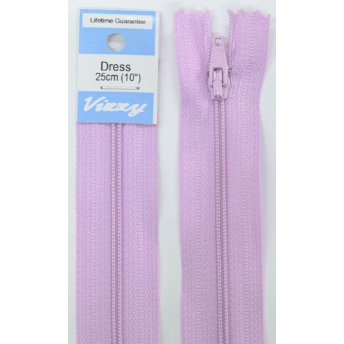 Vizzy Dress Zip, 25cm Colour 39 MAUVE