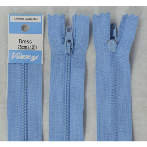 Vizzy Dress Zip, 25cm Colour 88 MID BLUE
