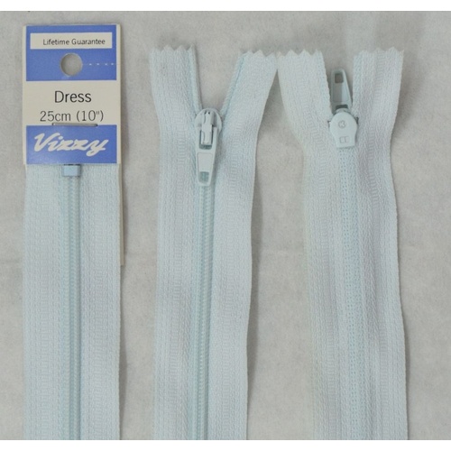 Vizzy Dress Zip, 25cm Colour 93 PALE BLUE