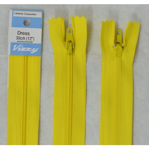 Vizzy Dress Zip, 30cm Colour 20 YELLOW