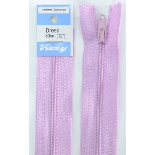 Vizzy Dress Zip, 30cm Colour 39 MAUVE